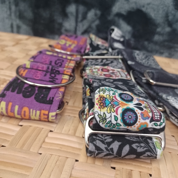 Halloween set of 3 L-XL Dog/Animal Collar Handmade - Picture 5 of 7